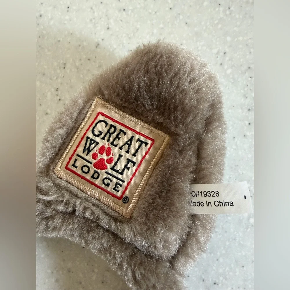 Great Wolf Lodge Plush Brown Animal Ear Headbands (Pair).